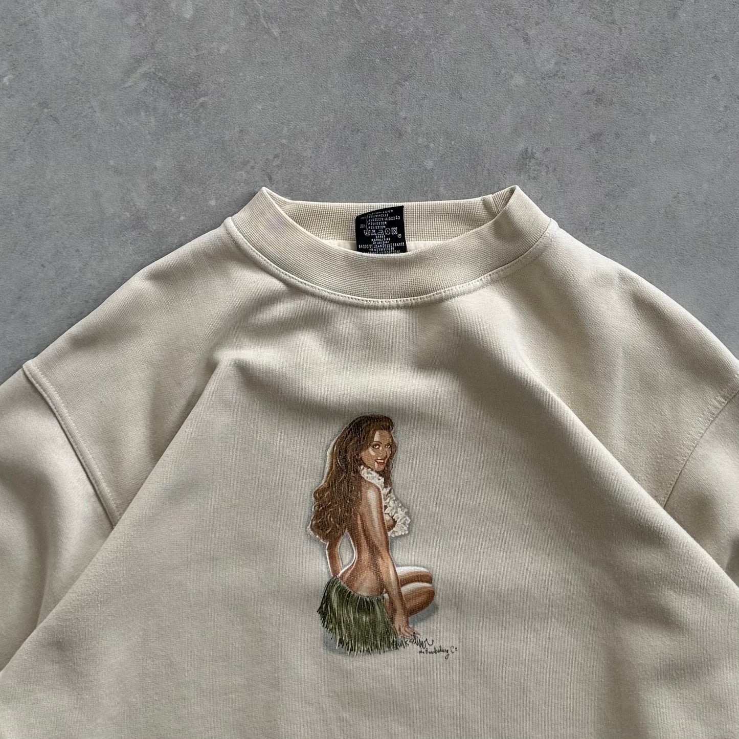 00's Quiksilver Hula Girl Sweatshirt (M)*