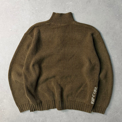 00's Rip Curl 1/4 zip Knit Jumper (M)