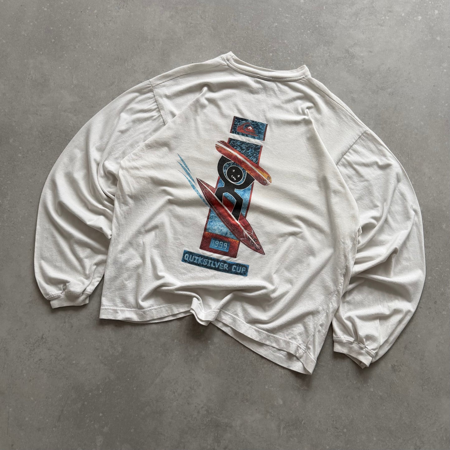 90's Quiksilver Long Sleeve T-Shirt (M)