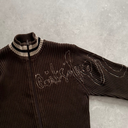 00’s Quiksilver Full Zip Knit Jumper (S)