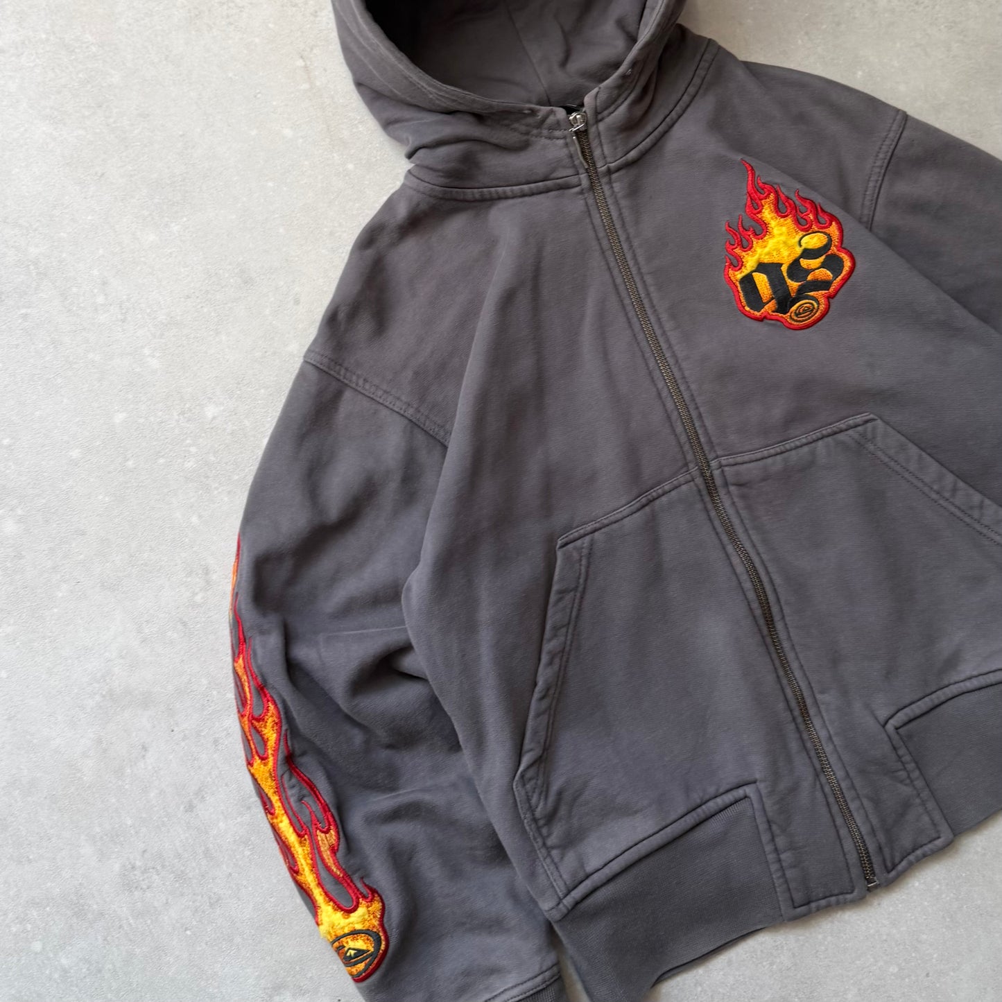 00's Quiksilver Flame Hoodie (XS)