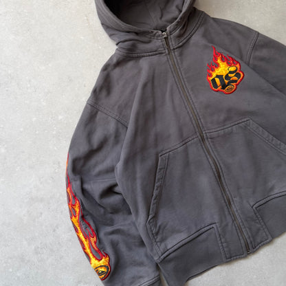 00's Quiksilver Flame Hoodie (XS)