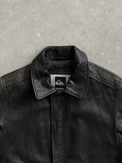 Vintage Quiksilver Leather Jacket (M)