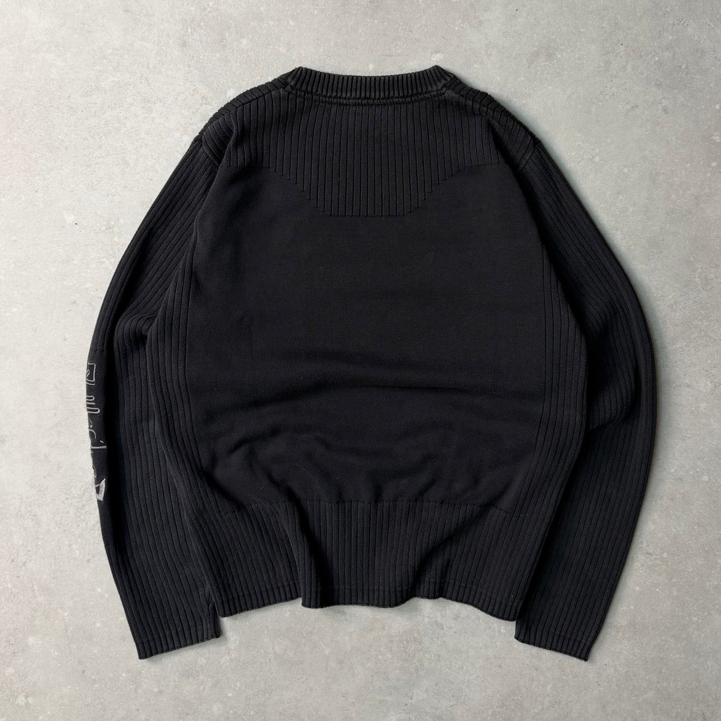00's Quiksilver Cable Knit Jumper (M)