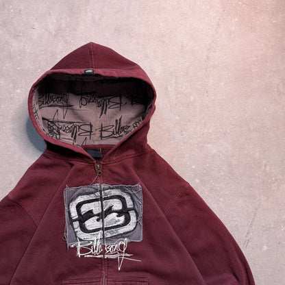 Burgundy Billabong Zip-up Hoodie