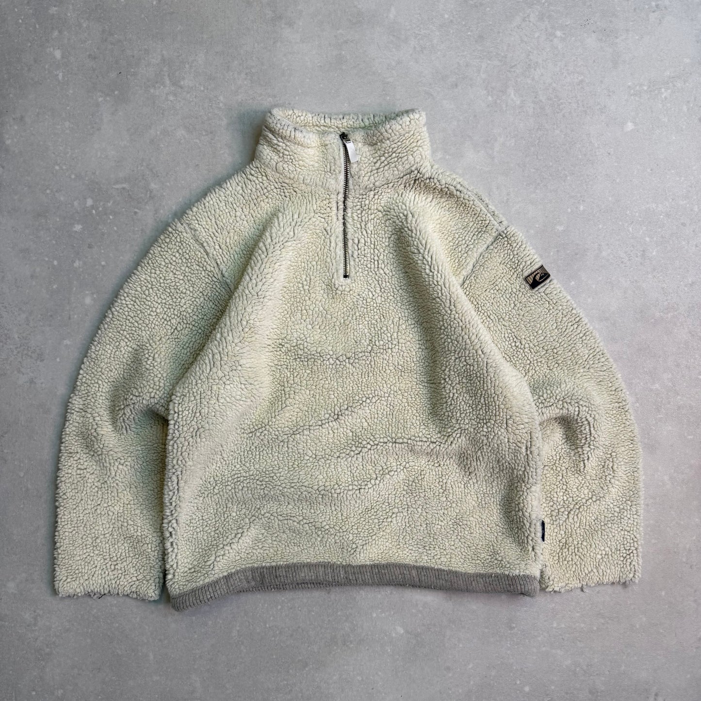 00’s Quiksilver 1/4 Zip Sherpa Fleece (M)