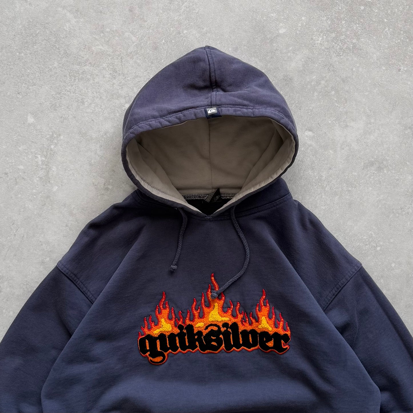 Vintage Quiksilver Flame Hoodie (L)