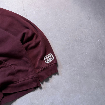 Burgundy Billabong Zip-up Hoodie