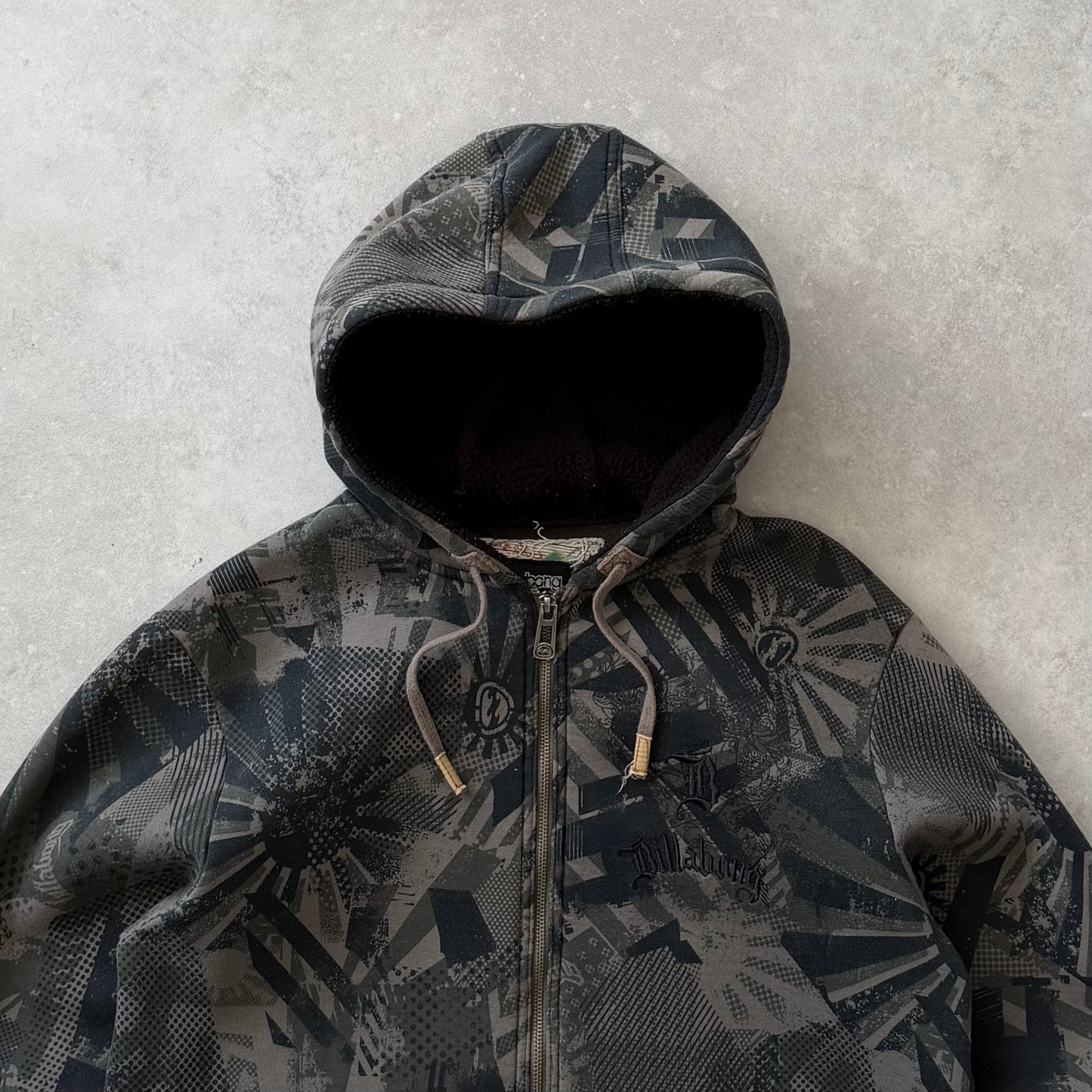 Vintage Billabong Rising Sun Zip-up Hoodie (L)