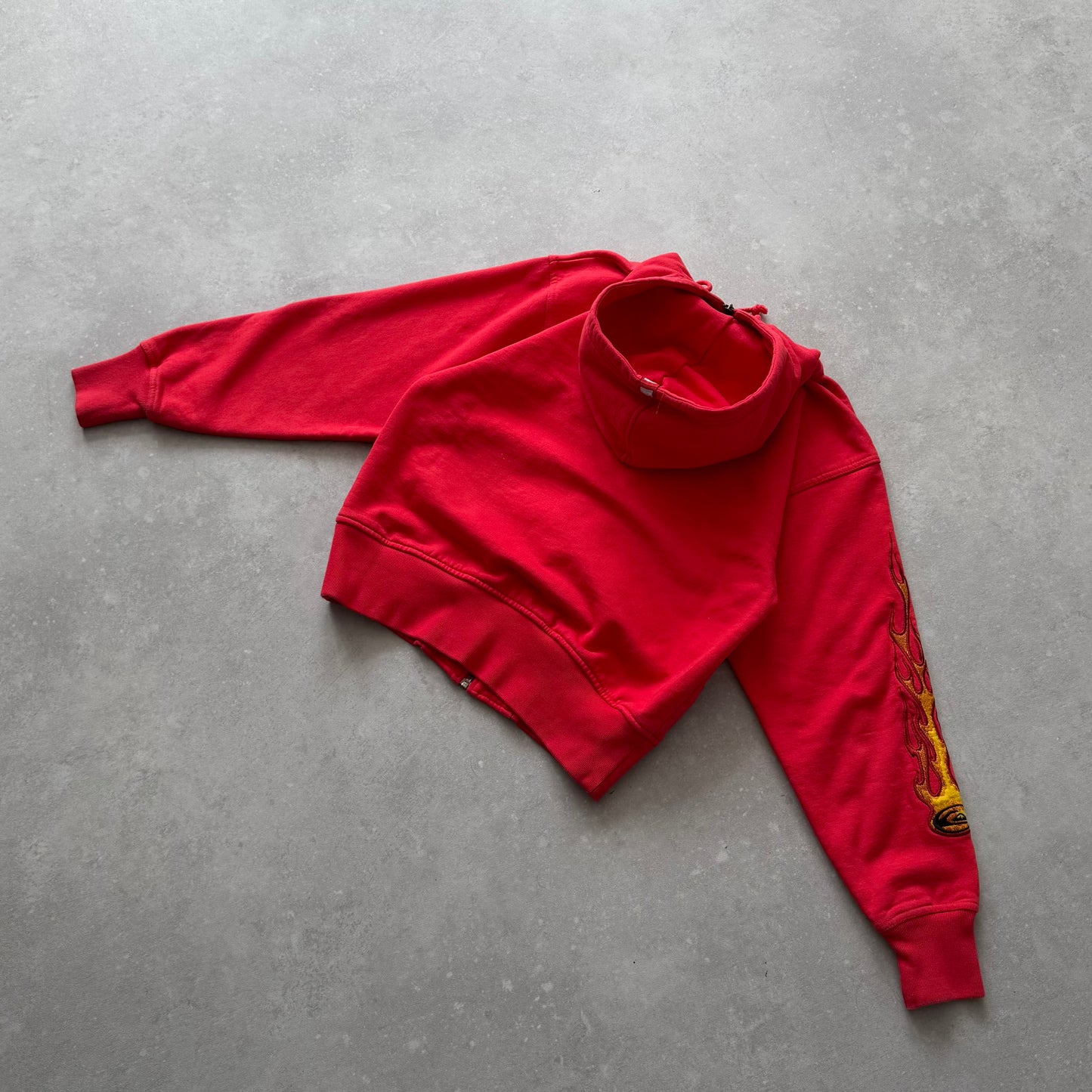 00's Quiksilver Flame Zip-up Hoodie (XS)