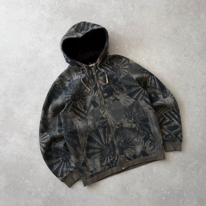 Vintage Billabong Rising Sun Zip-up Hoodie (L)