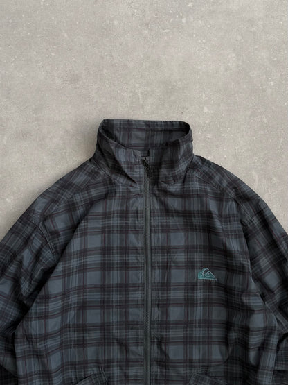 Vintage Quiksilver Plaid Windbreaker (L)