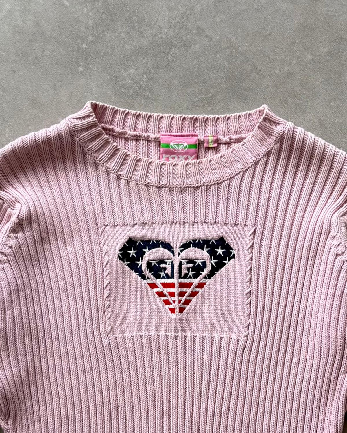 Vintage Roxy Cable Knit Jumper (M)