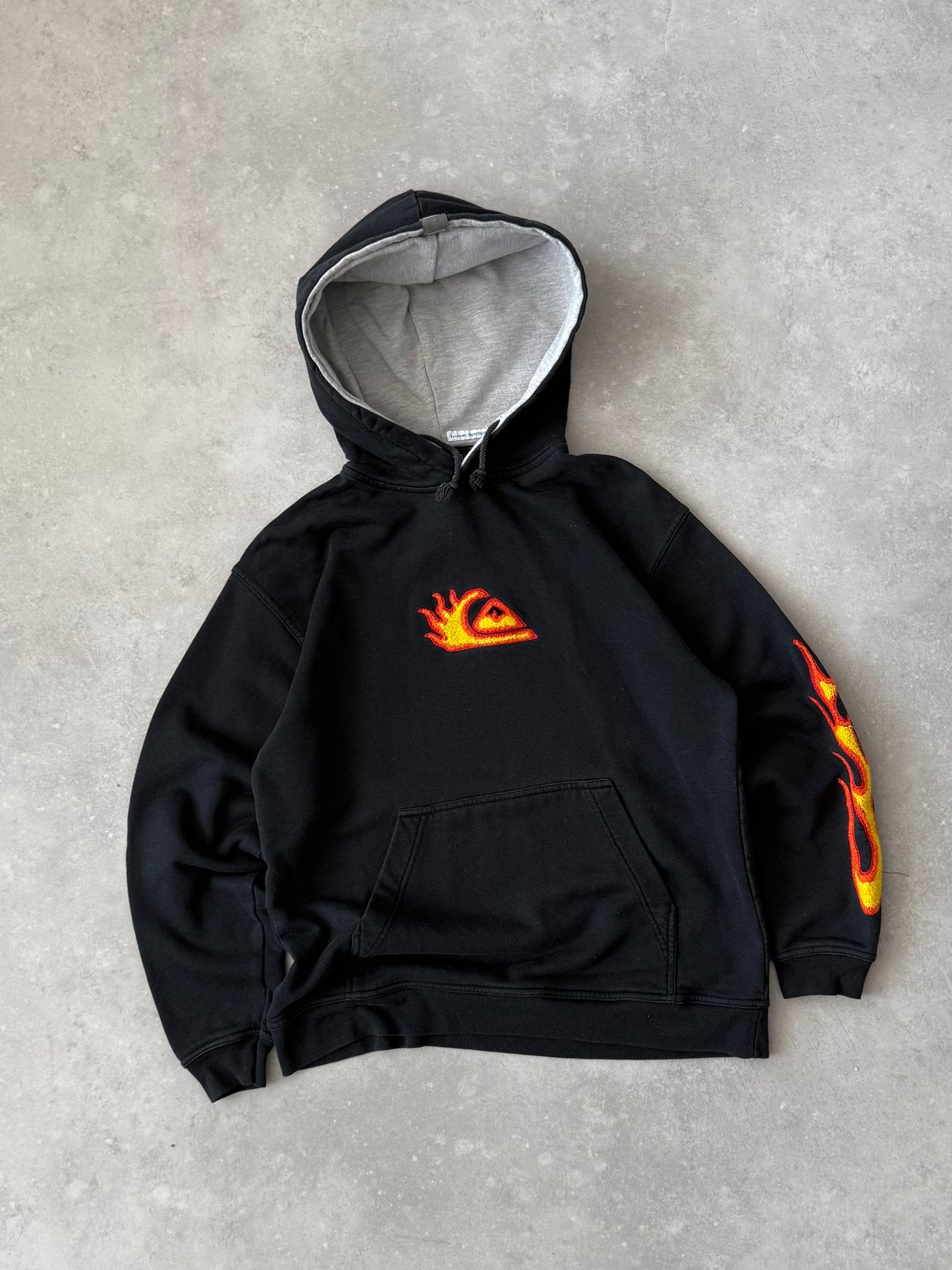 Vintage Quiksilver Flame Hoodie (M)