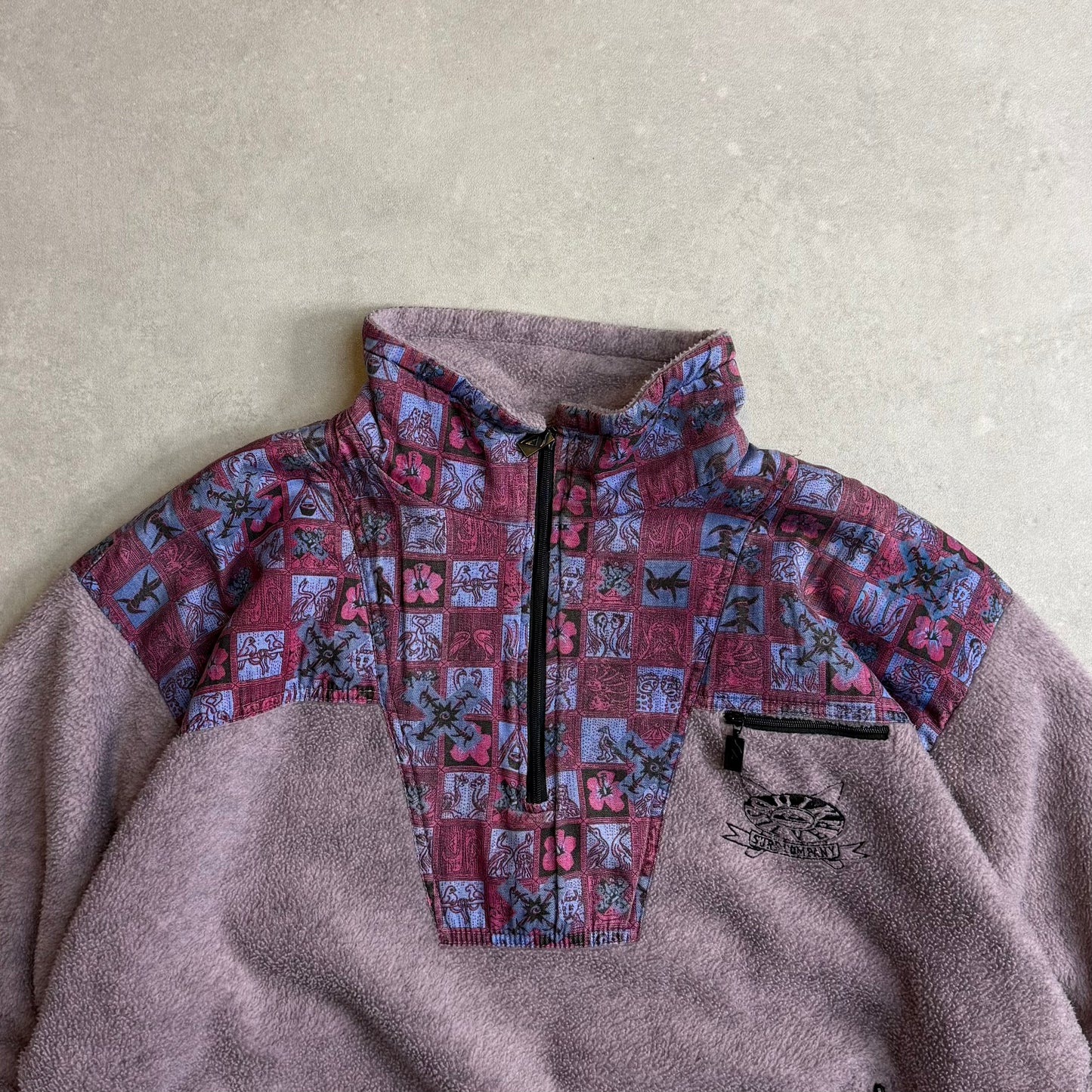 90's Quiksilver 1/4 Zip Fleece (L)