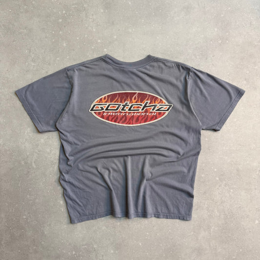 00’s Gotcha Flame T-shirt (L)