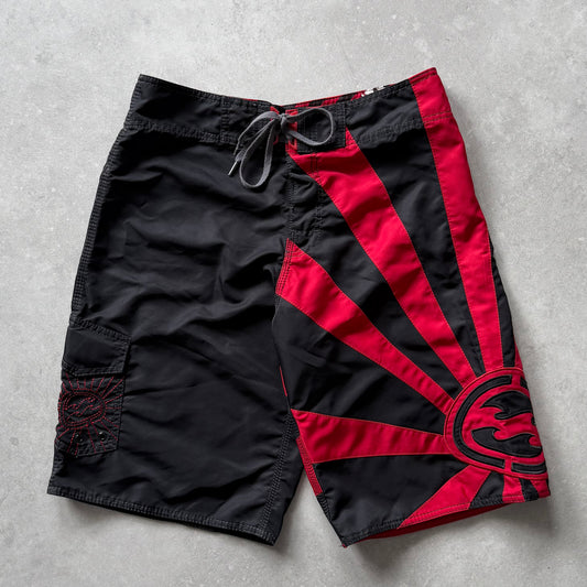 Vintage Billabong Andy Irons Rising Sun Boardshorts (32)
