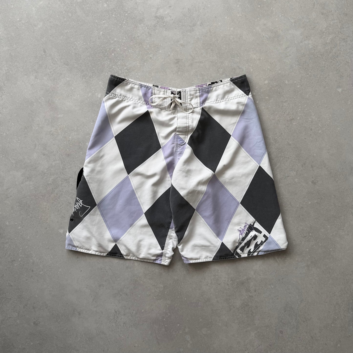 Vintage Billabong Andy Irons Argyle Diamond Boardshorts (36)