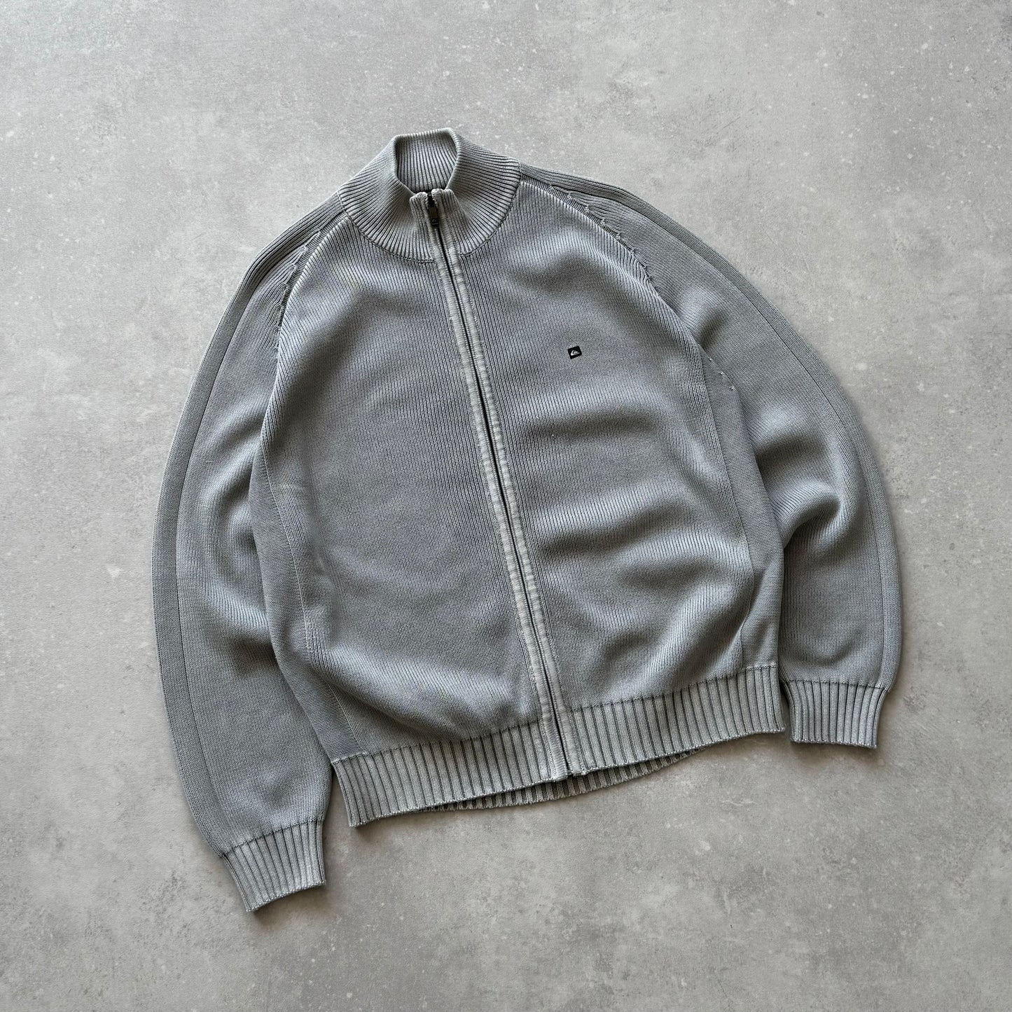 Vintage Quiksilver Full Zip Knit Jumper (M)