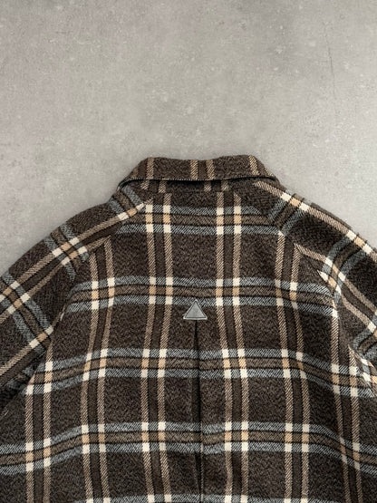 Vintage Quiksilver Plaid Fleece Jacket (L)