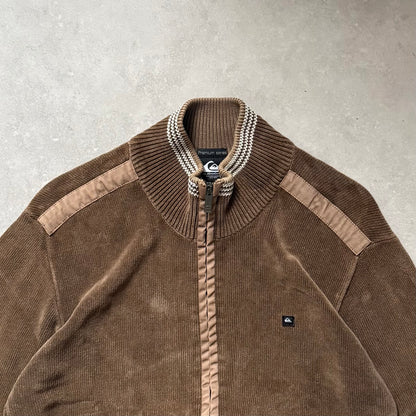 00's Quiksilver Corduroy Knit Jumper (L)