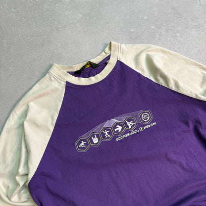 00's Rip Curl Sessions 3/4 Sleeve T-shirt (S)