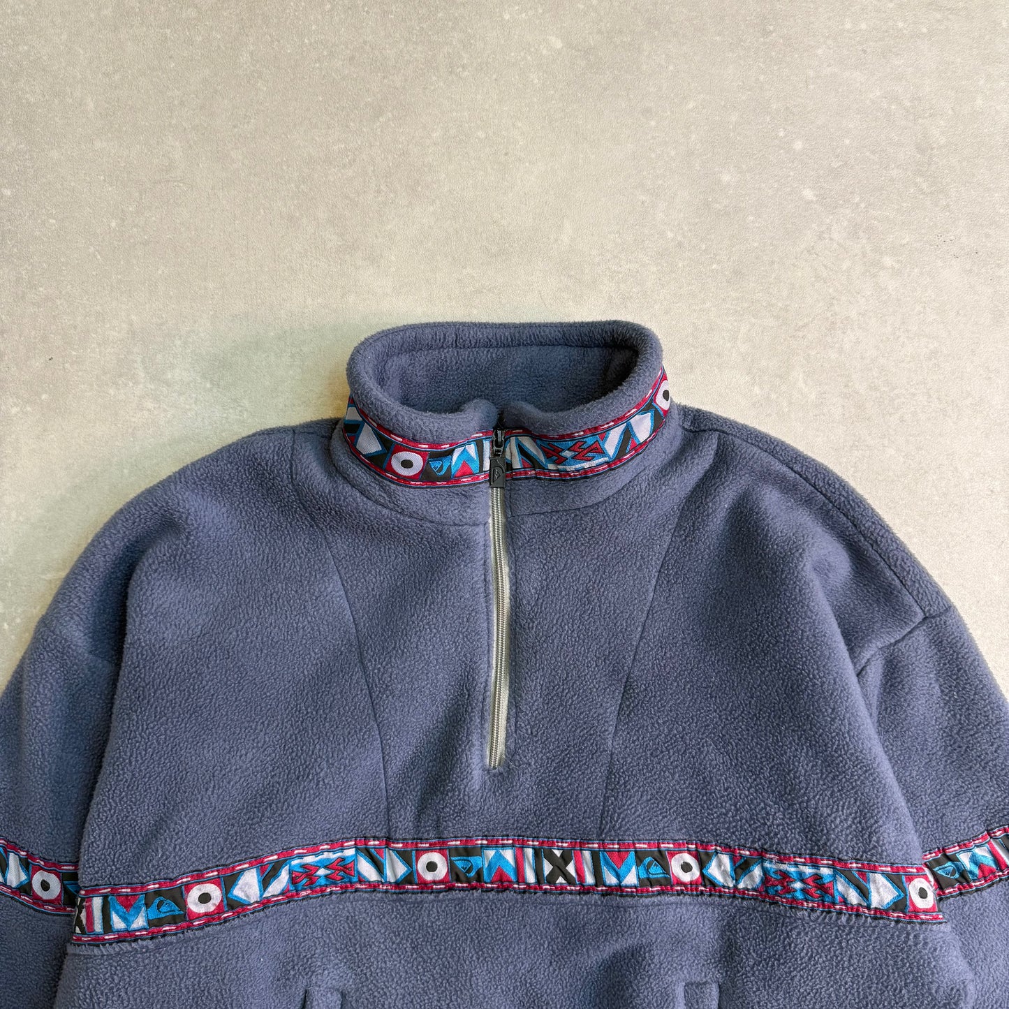 90's Quiksilver Aztec 1/4 zip Fleece (M)