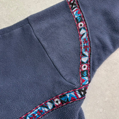 90's Quiksilver Aztec 1/4 zip Fleece (M)
