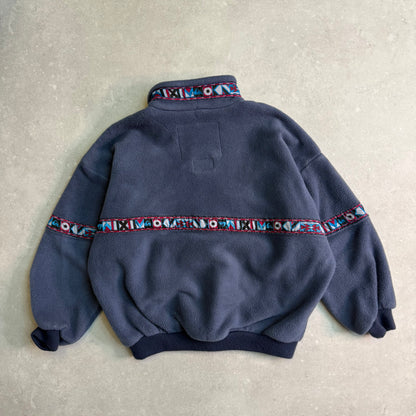 90's Quiksilver Aztec 1/4 zip Fleece (M)