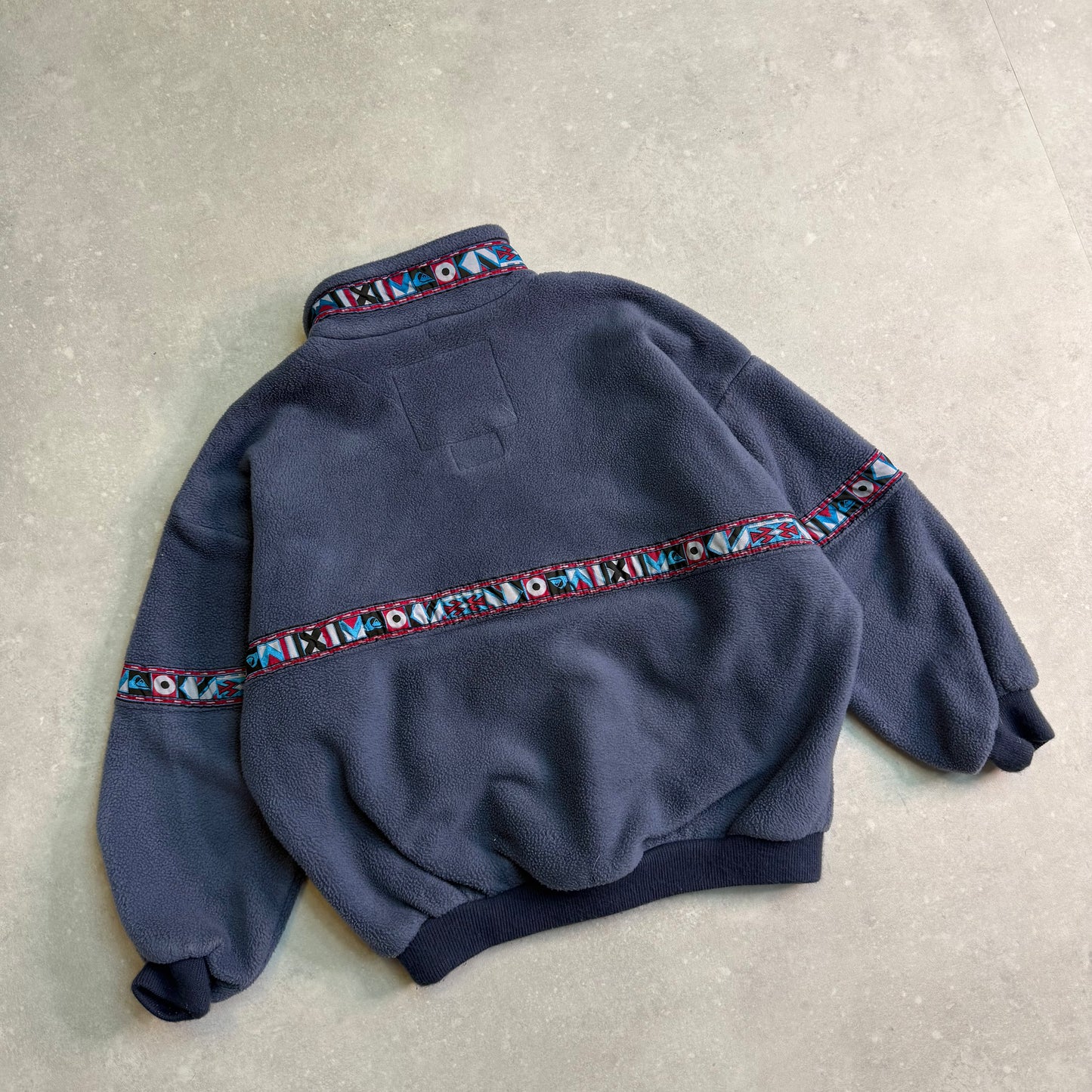 90's Quiksilver Aztec 1/4 zip Fleece (M)