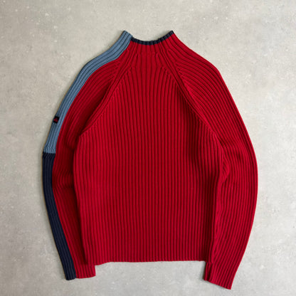 00's Quiksilver Cable Knit Jumper (M)
